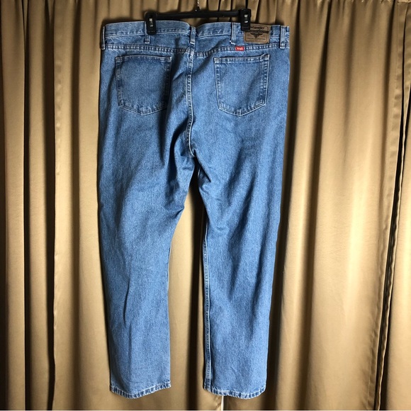 Wrangler Denim Blue Jeans 44x32 - Picture 6 of 10